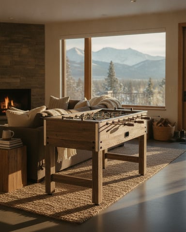 Foosball and cozy spaces